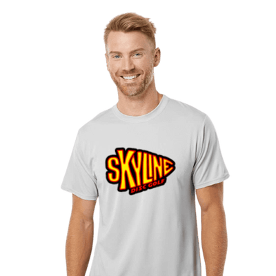 Skyline Disc Golf Arrowhead Tee Skyline Disc Golf Arrowhead Tee - Moisture Wicking / Silver / S - Skyline Disc Golf