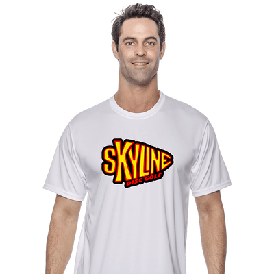 Skyline Disc Golf Arrowhead Tee Skyline Disc Golf Arrowhead Tee - Moisture Wicking / White / S - Skyline Disc Golf