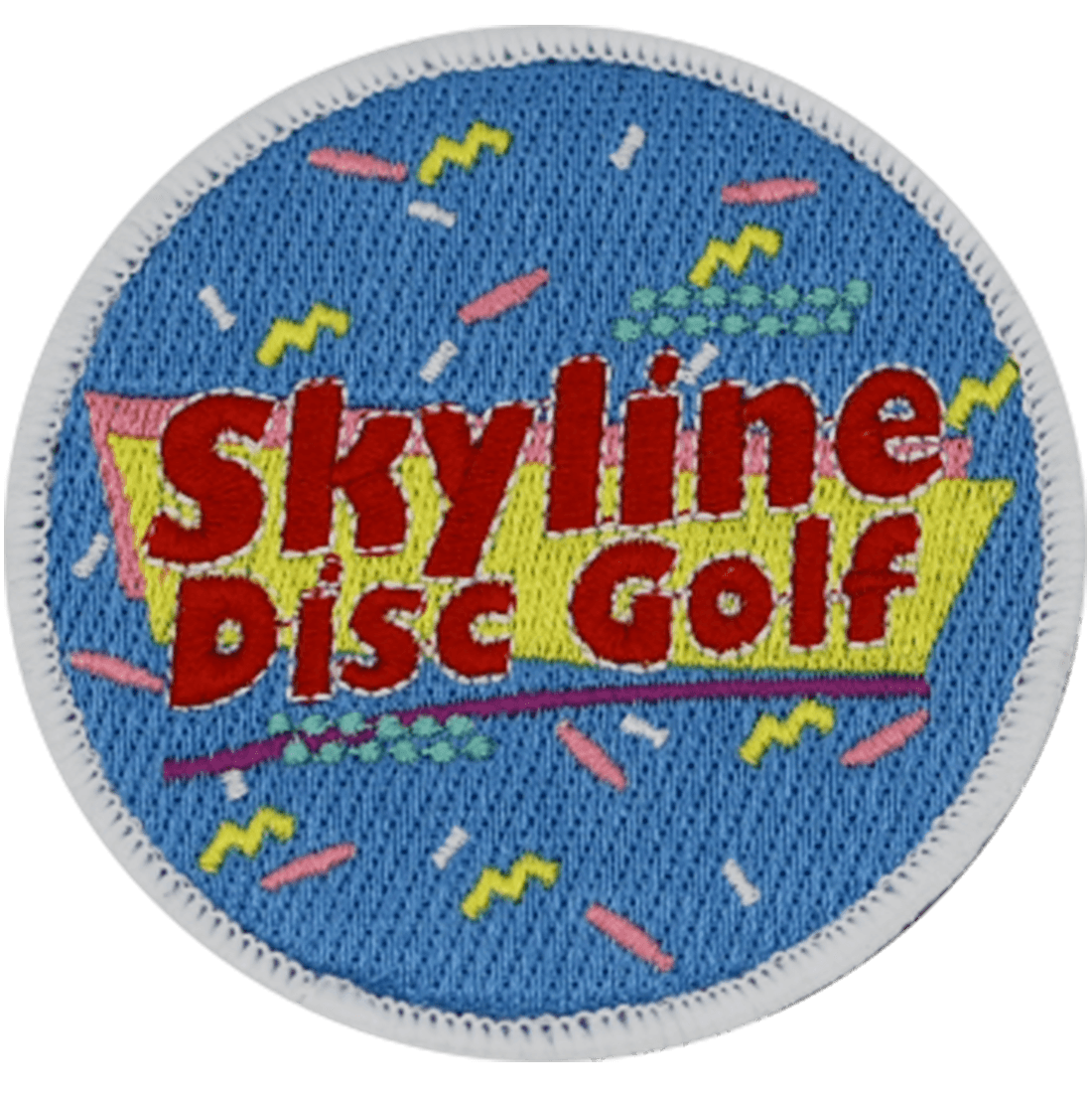 Skyline Disc Golf Patch - 90s Logo