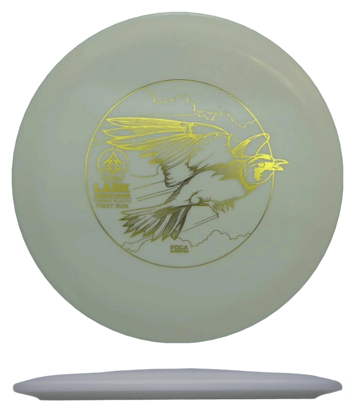 Stokely Lark - Thermo - First Run / 172g - White (Gold Foil) - Skyline Disc Golf