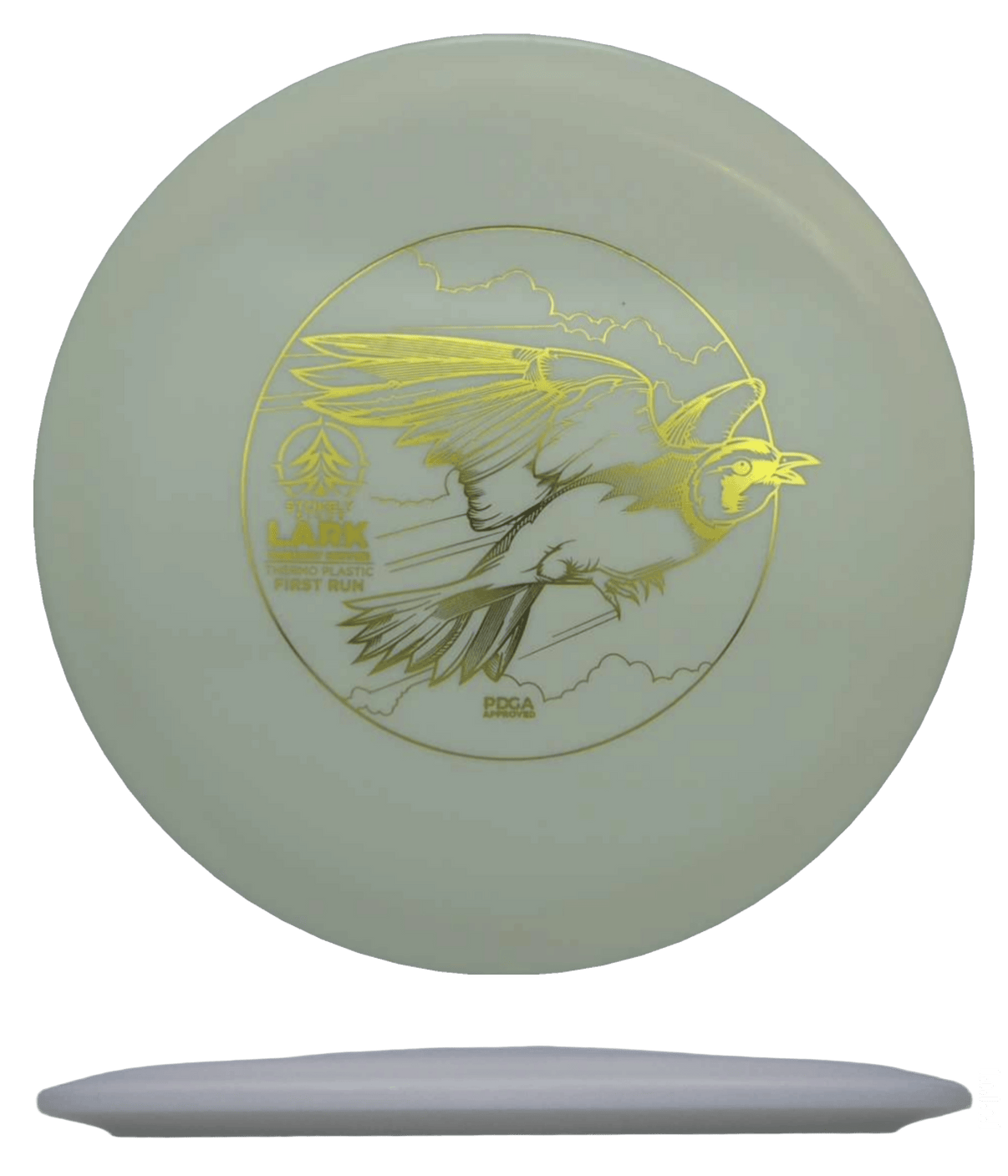 172g - White (Gold Foil) Thermo - First Run Stokely Lark - Skyline Disc Golf