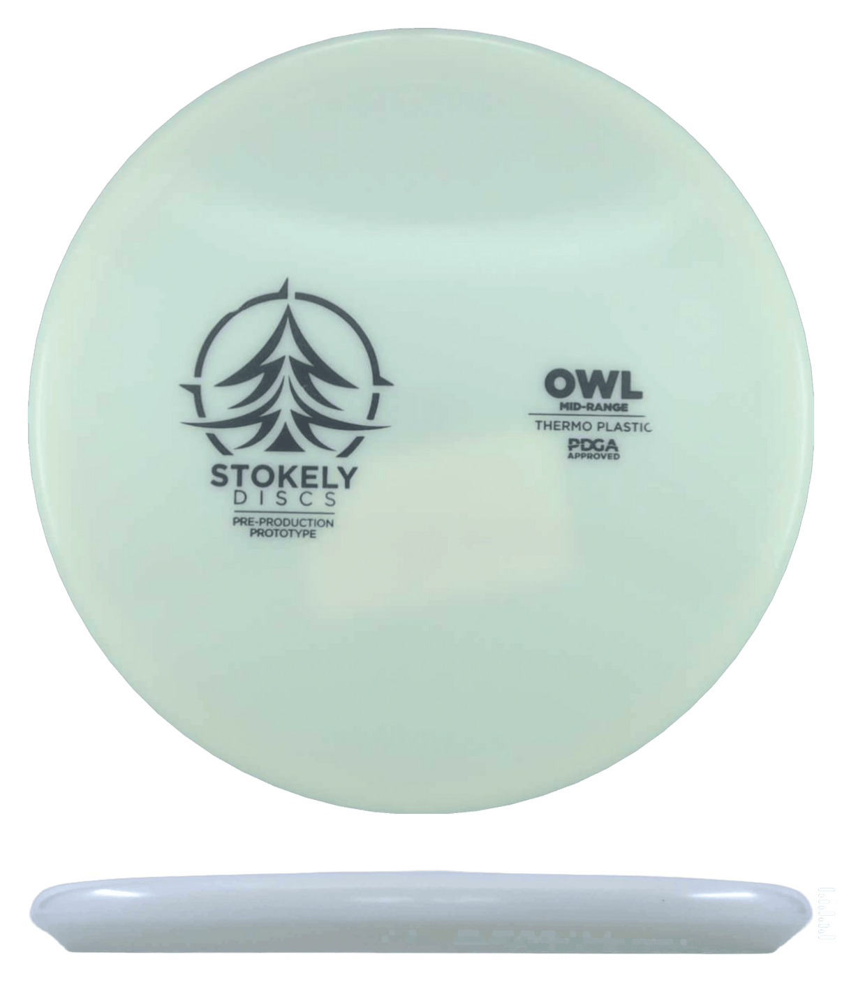 Stokely Owl - Thermo - Proto / 176g - White (Black) - Skyline Disc Golf
