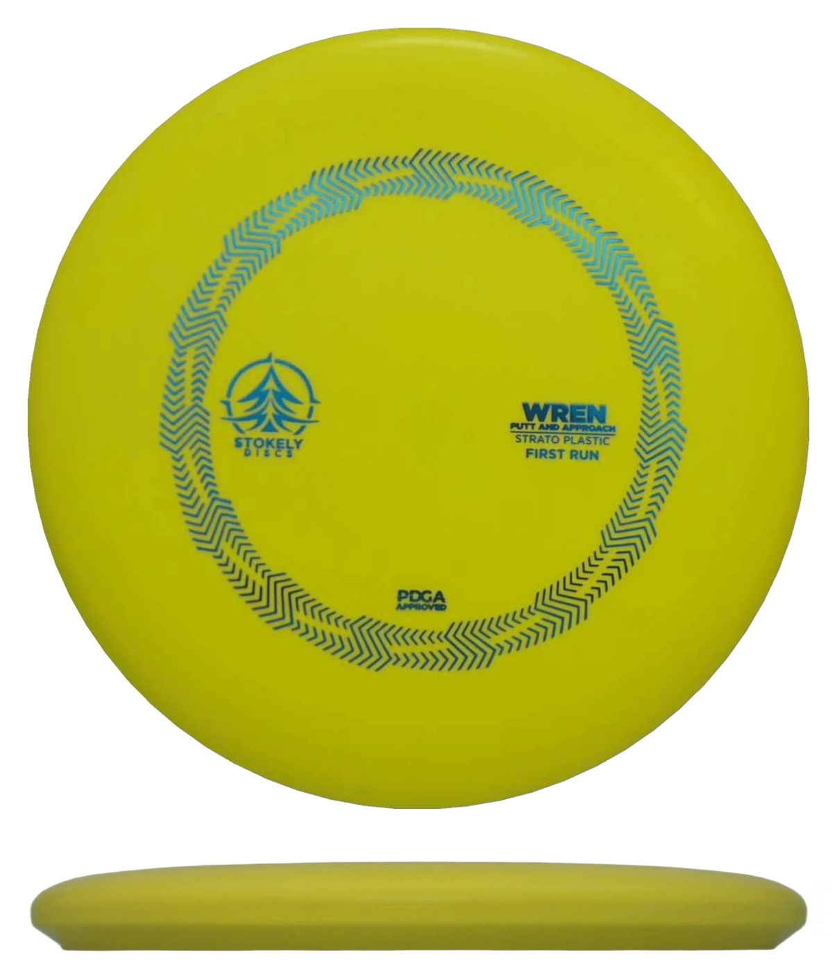 Stokely Wren - Strato - First Run / 174g - Yellow (Blue Foil) - Skyline Disc Golf
