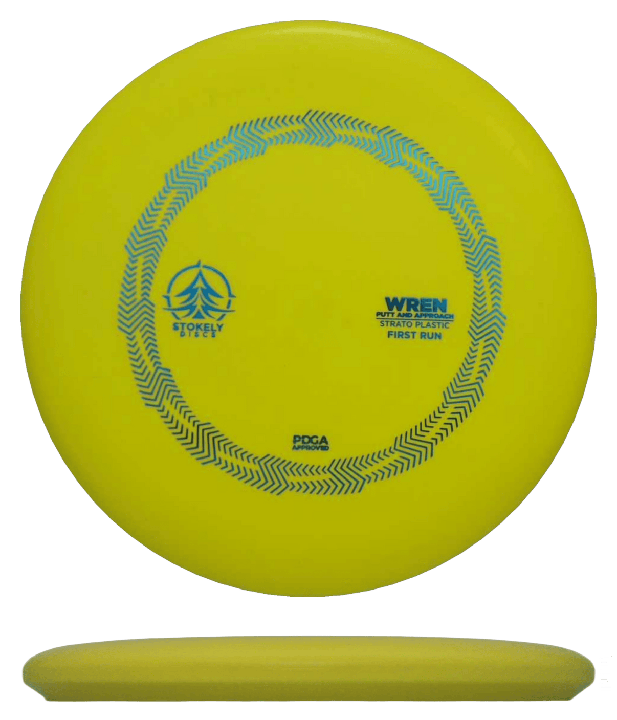174g - Yellow (Blue Foil) Strato - First Run Stokely Wren - Skyline Disc Golf