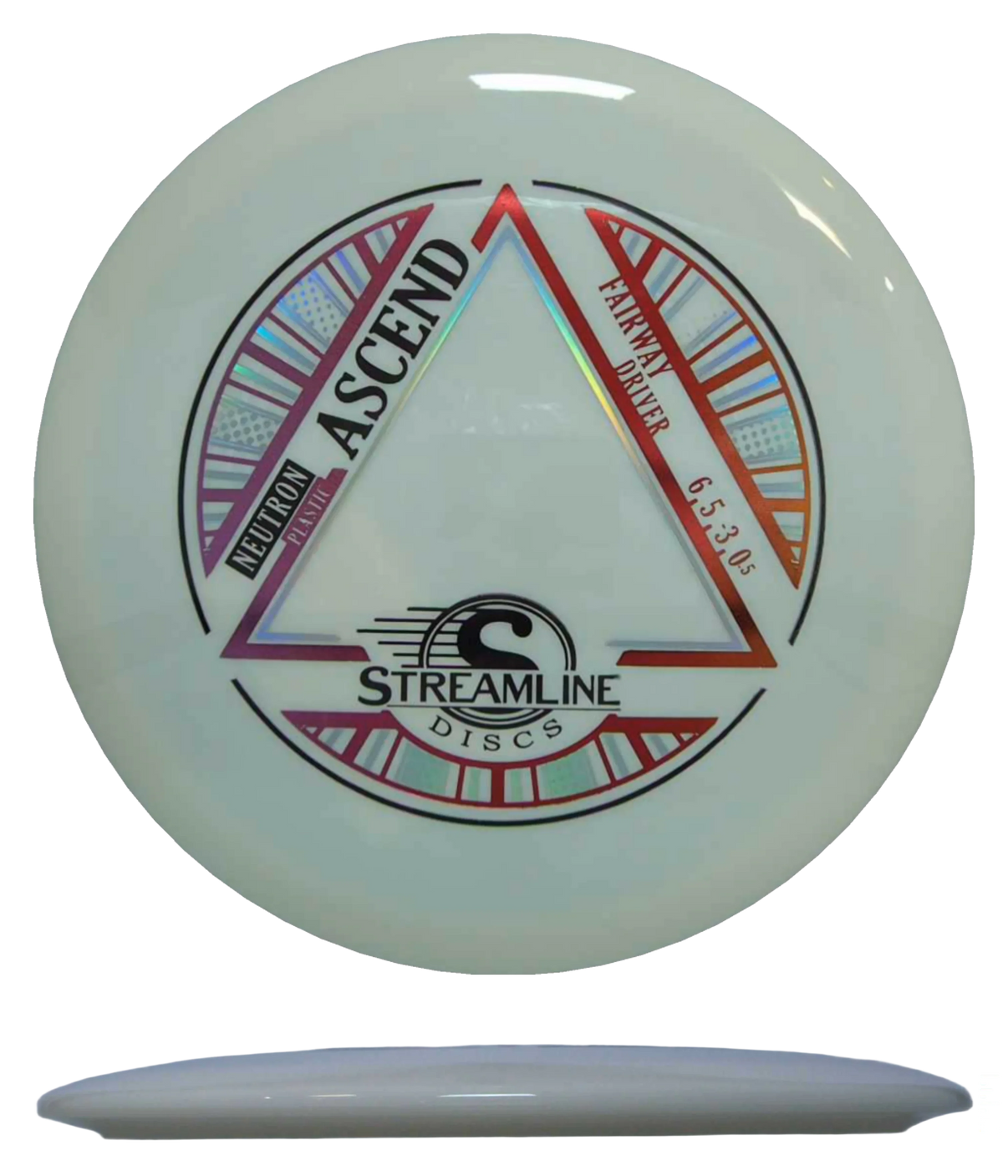 Streamline Ascend - Neutron / 166g - White (Magenta/Red Foil) - Skyline Disc Golf