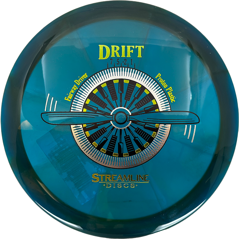 Streamline Drift Streamline Drift - Proton / 175g - Blue Green (Chrome/Yellow) - Skyline Disc Golf