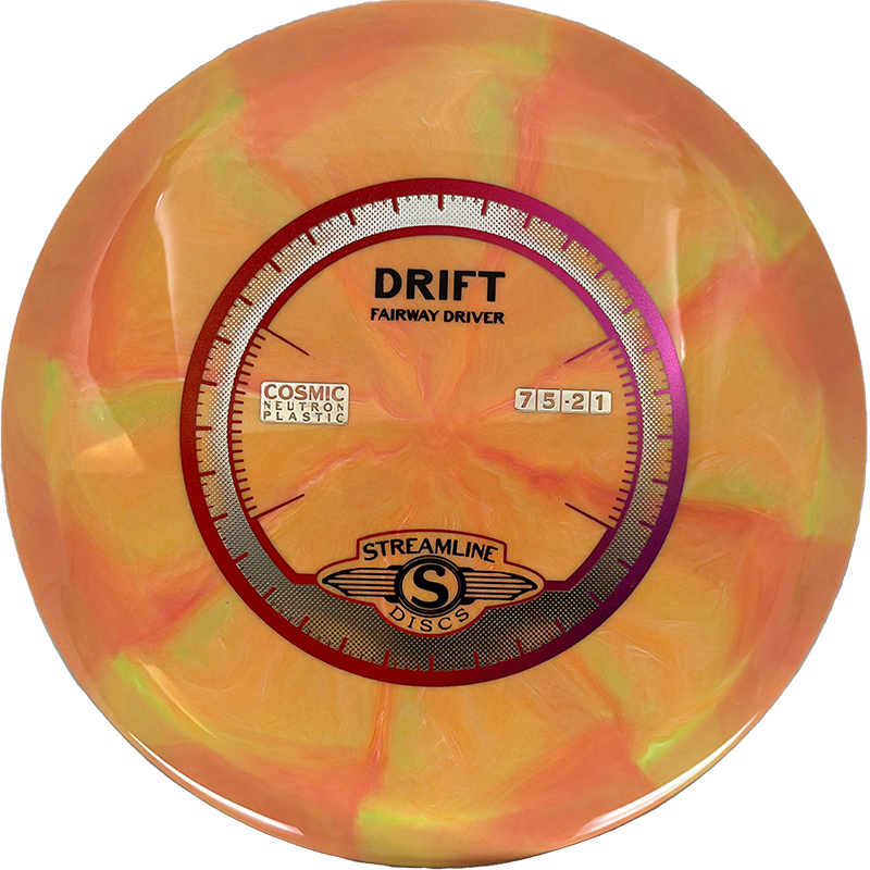 Streamline Drift Streamline Drift - Cosmic Neutron / 174g - Orange/Banana Burst (Red/Magenta Foil) - Skyline Disc Golf