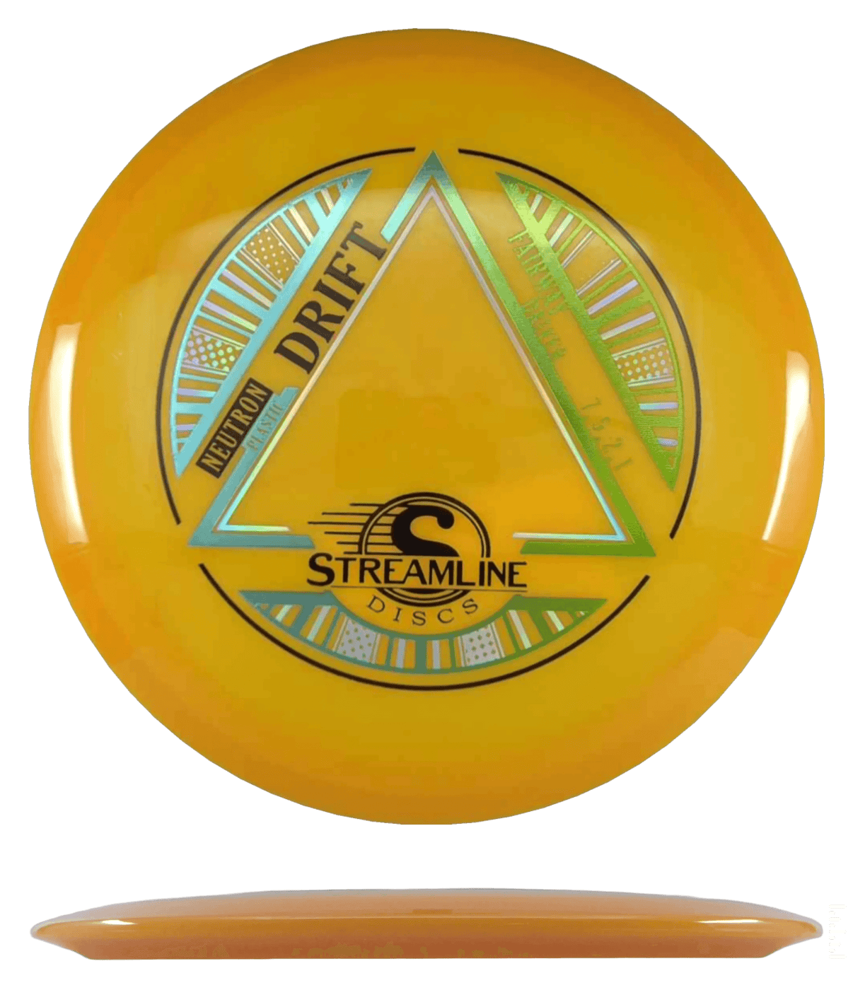 Streamline Drift - Neutron / 174g - Cantaloupe (Sky Blue/Yellow Foil) - Skyline Disc Golf