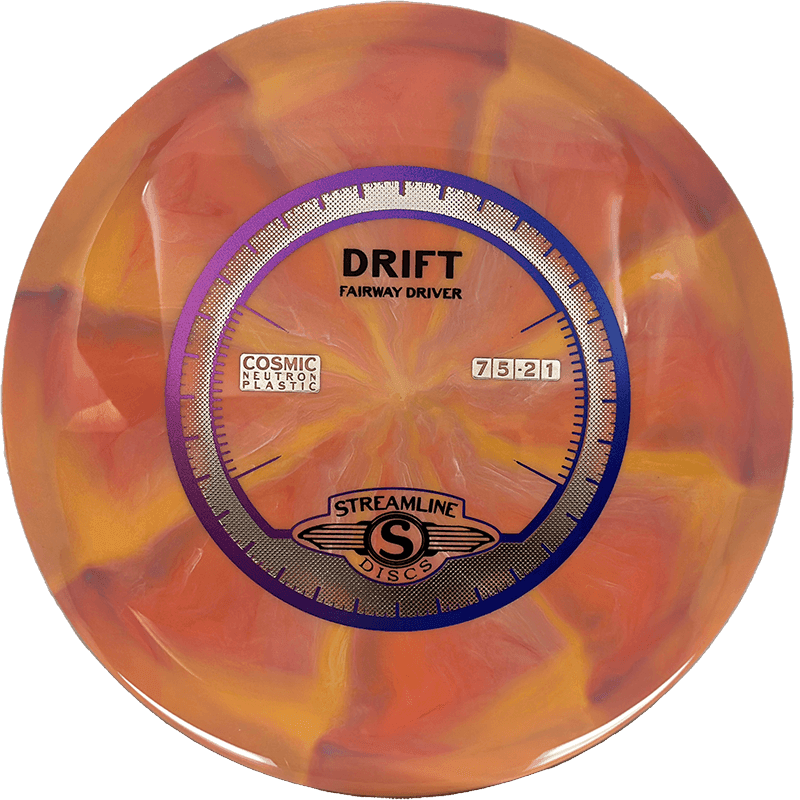 173g - Melon/Orange Burst (Purple/Blue Foil) Cosmic Neutron Streamline Drift - Skyline Disc Golf