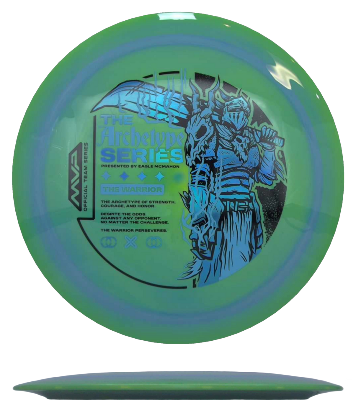 Streamline Engine - Neutron - Eagle McMahon Team Series / 168g - Blue/Green Swirl (The Warrior Stamp) - Skyline Disc Golf