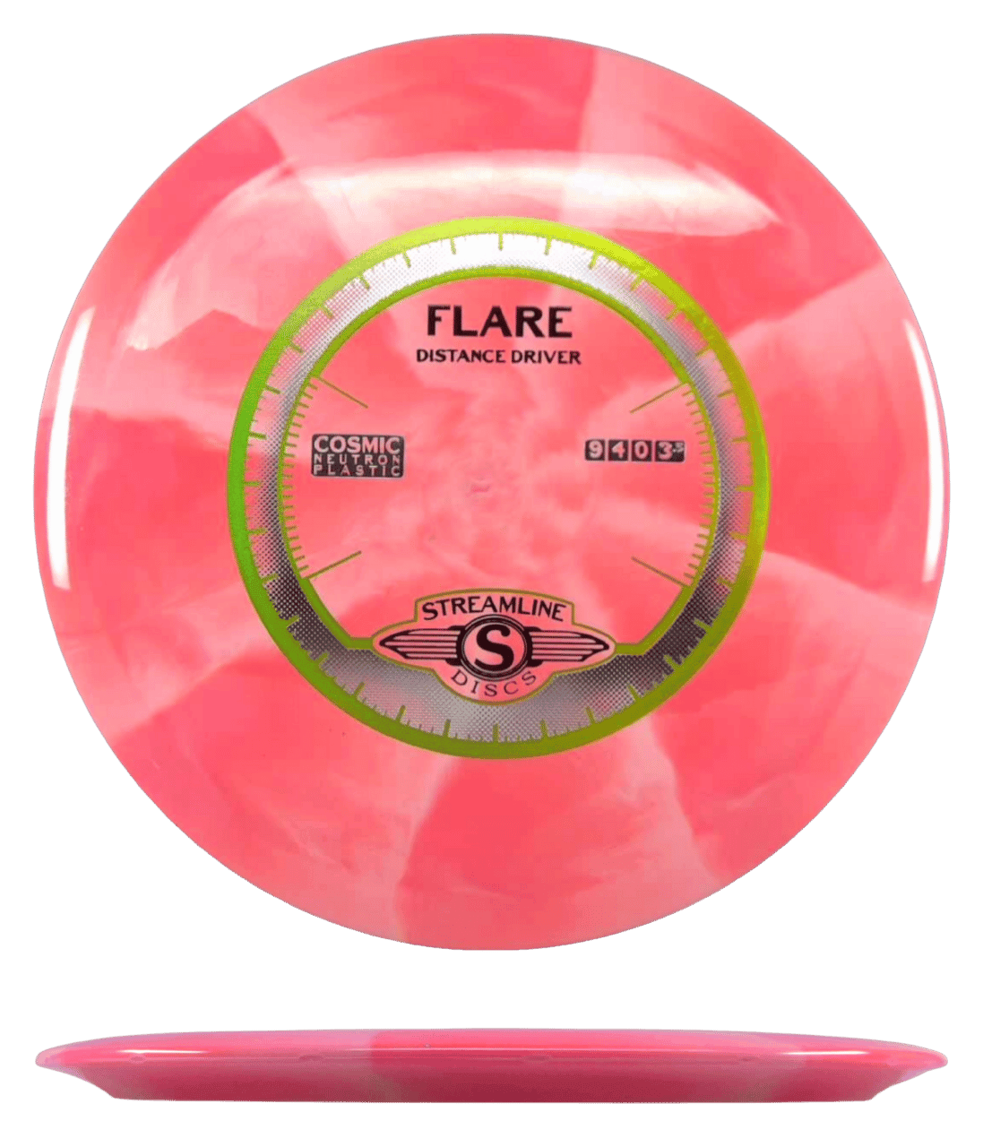 Streamline Flare - Cosmic Neutron / 175g - Hot Red Burst (Yellow Foil)