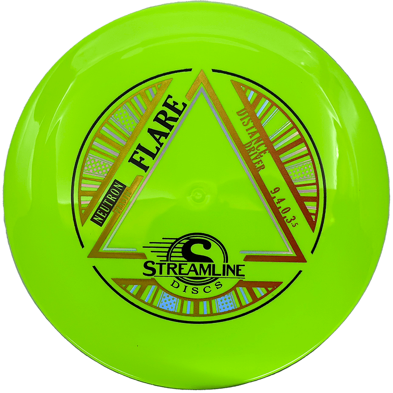 Streamline Flare Streamline Flare - Neutron / 174g - Chartreuse (Yellow/Red Foil) - Skyline Disc Golf