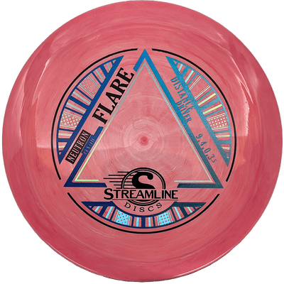 Streamline Flare Streamline Flare - Neutron / 174g - Pastel Red Swirl (Blue/Light Blue Foil) - Skyline Disc Golf