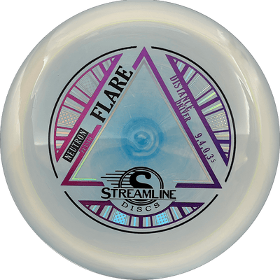 Streamline Flare Streamline Flare - Neutron / 175g - Light Blue/Off-White Swirl (Magenta/Purple Foil) - Skyline Disc Golf