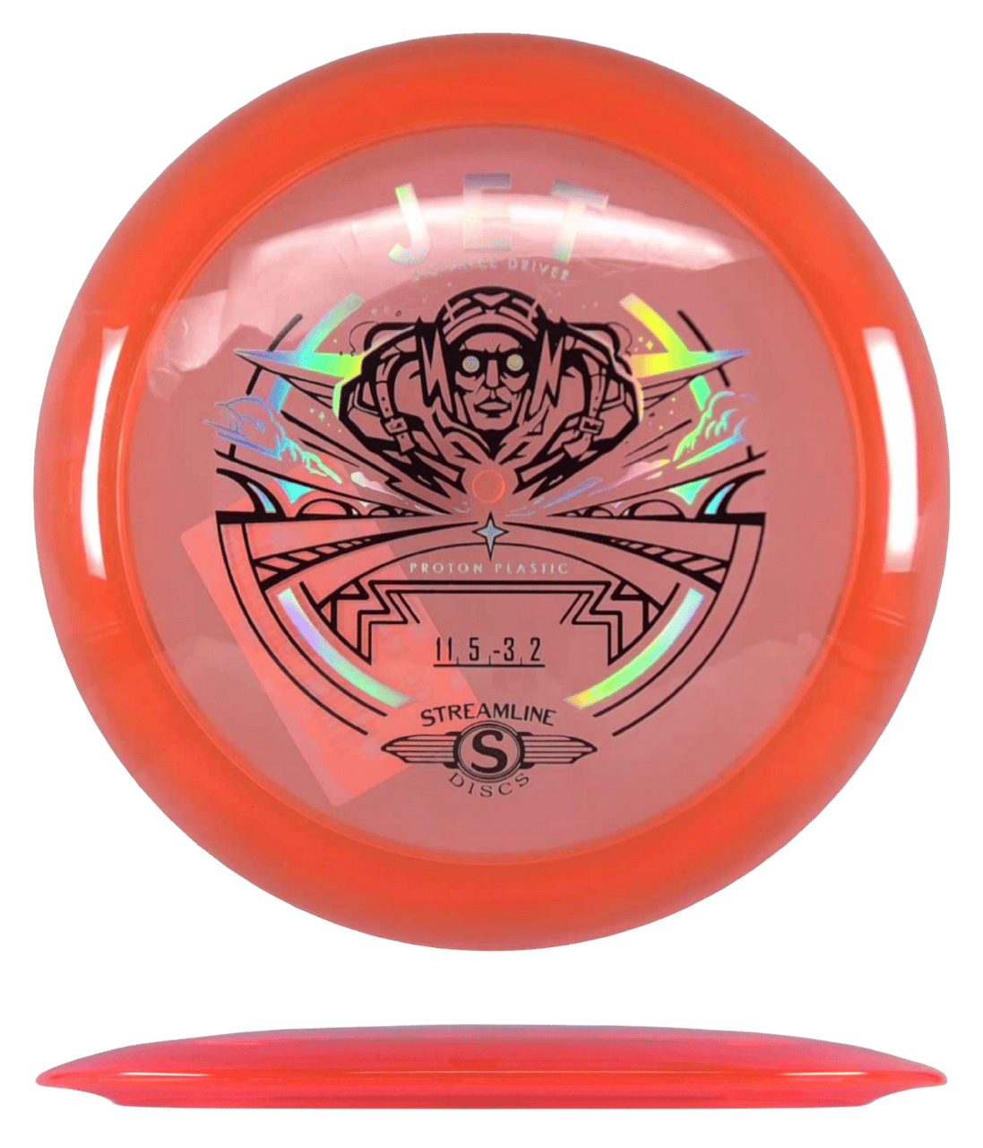 Streamline Jet Streamline Jet - Proton / 173g - Orange (Chrome/Black) - Skyline Disc Golf