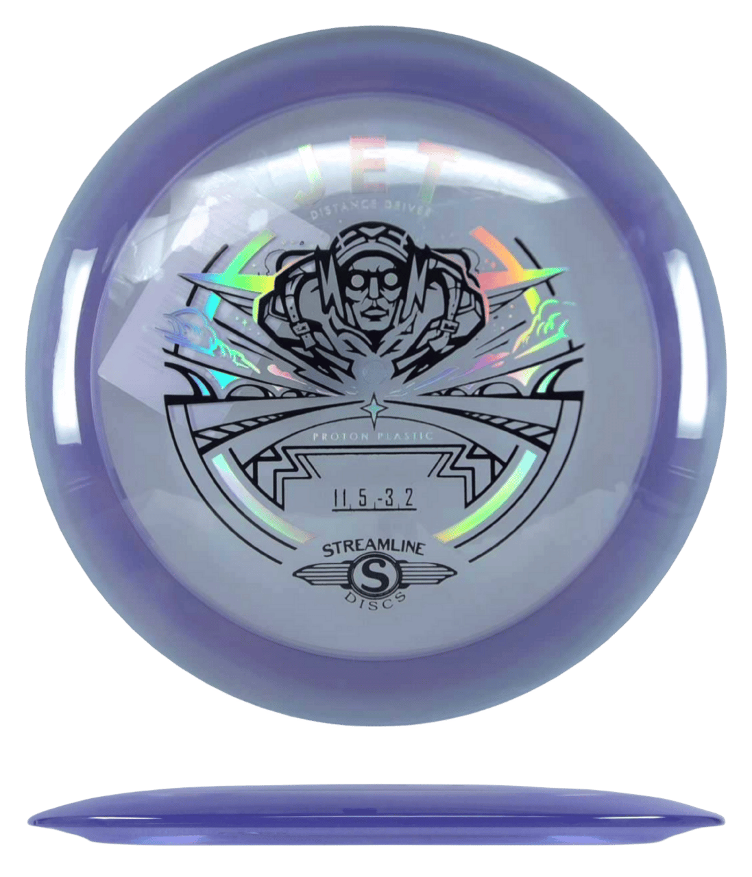 Streamline Jet Streamline Jet - Proton / 166g - Light Grape (Chrome/Black) - Skyline Disc Golf