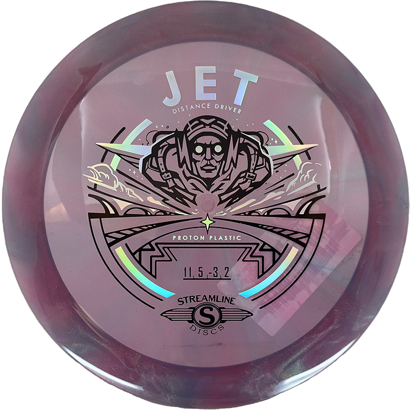 Streamline Jet Streamline Jet - Proton / 173g - Lavender Burst (Chrome/Black) - Skyline Disc Golf