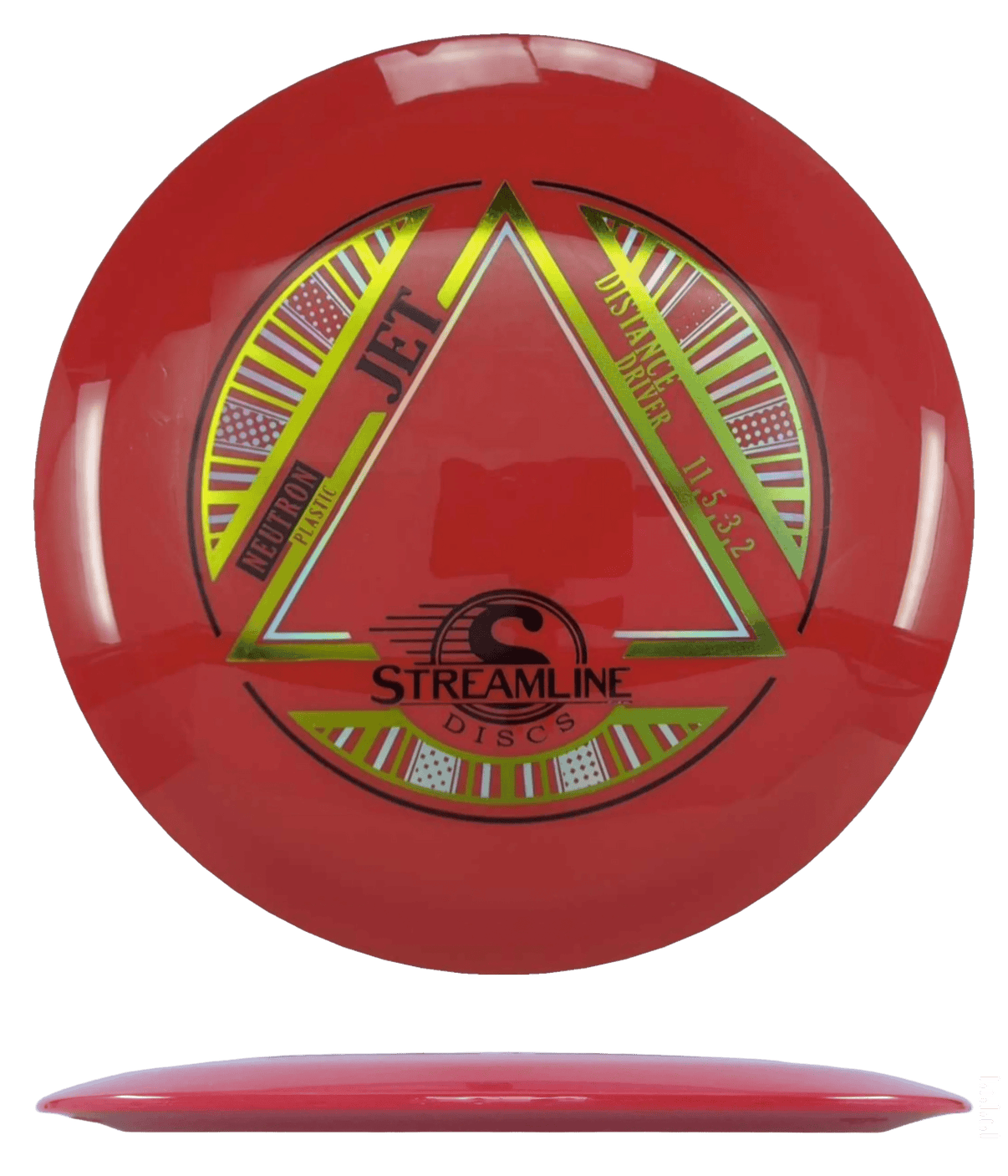 Streamline Jet - Neutron / 169g - Red (Yellow/Yellow Green Foil) - Skyline Disc Golf