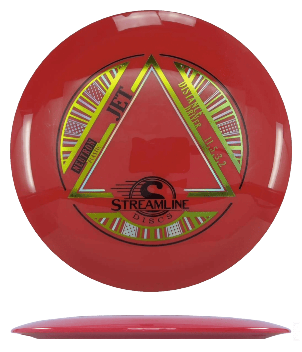 Streamline Jet - Neutron / 169g - Red (Yellow/Yellow Green Foil) - Skyline Disc Golf