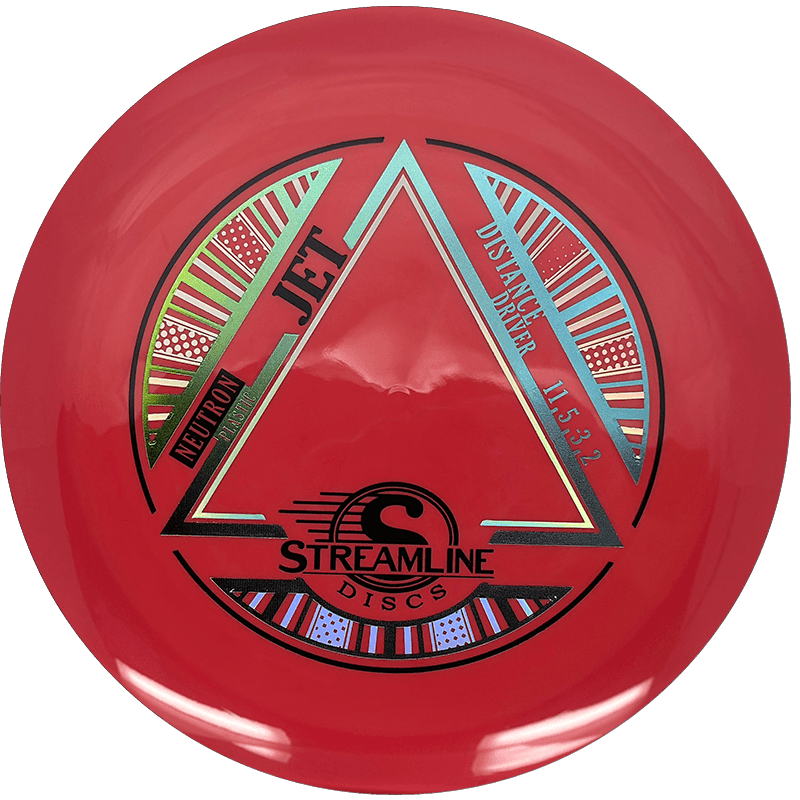 Streamline Jet Streamline Jet - Neutron / 167g - Red (Yellow Green/Light Blue Foil) - Skyline Disc Golf