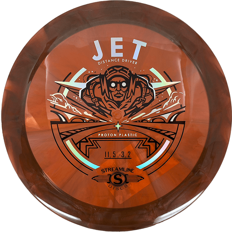 Streamline Jet Streamline Jet - Proton / 172g - Burnt Red Orange (Chrome/Black) - Skyline Disc Golf