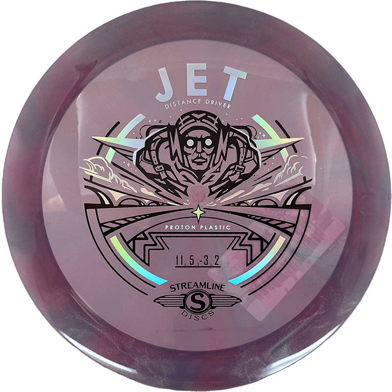 Streamline Jet Streamline Jet - Proton / 173g - Lavender Burst (Chrome/Black) - Skyline Disc Golf