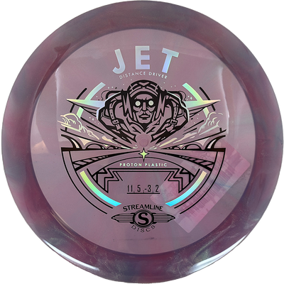 Streamline Jet Streamline Jet - Proton / 173g - Lavender Burst (Chrome/Black) - Skyline Disc Golf