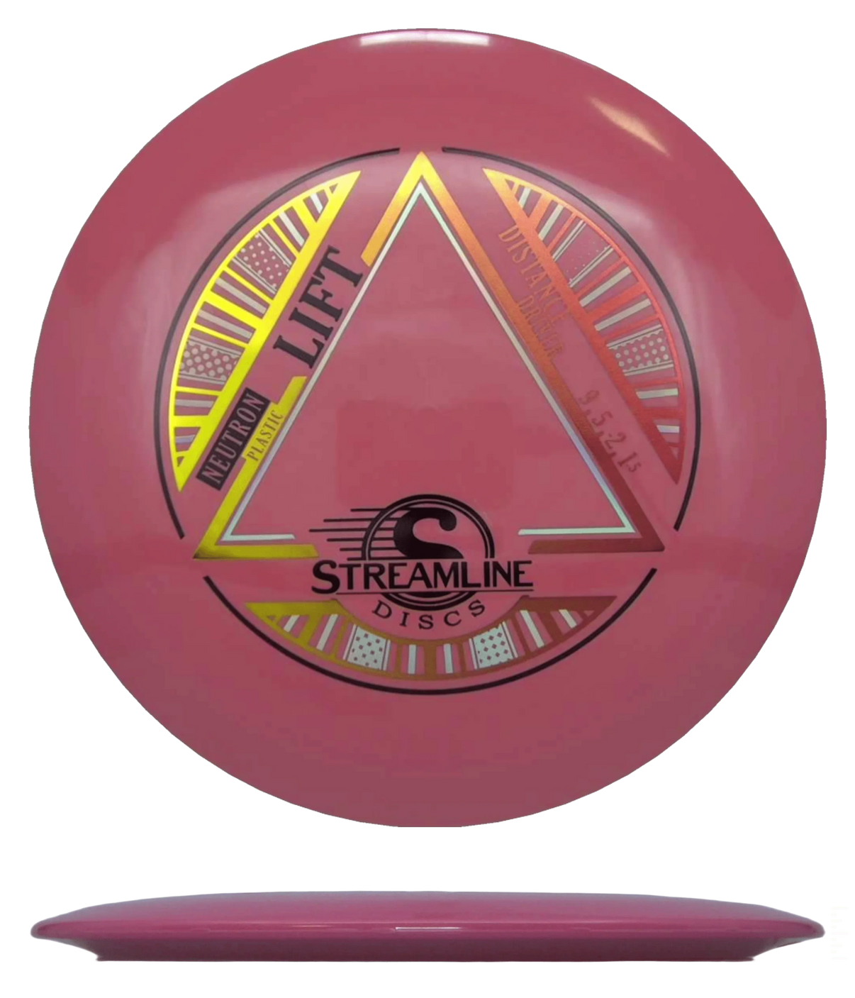 Streamline Lift - Neutron / 168g - Rose Pink (Yellow/Red Foil) - Skyline Disc Golf