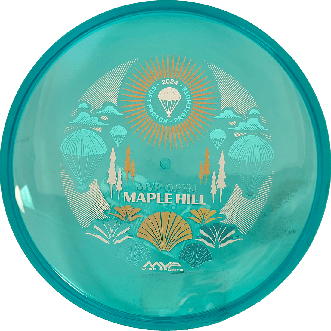 Streamline Parachute Streamline Parachute - Proton Soft - MVP Open Edition / 151g - Aqua (MVP Open Stamp) - Skyline Disc Golf