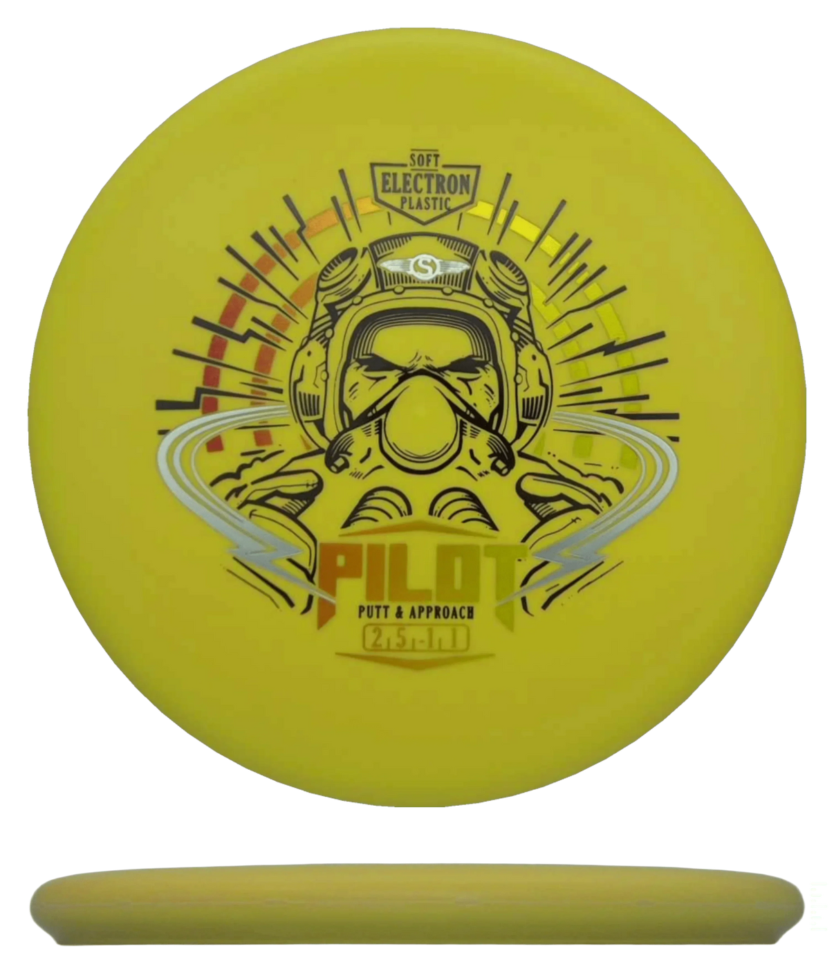 Streamline Pilot - Soft Electron / 171g - Mustard Yellow (Orange/Yellow Foil) - Skyline Disc Golf