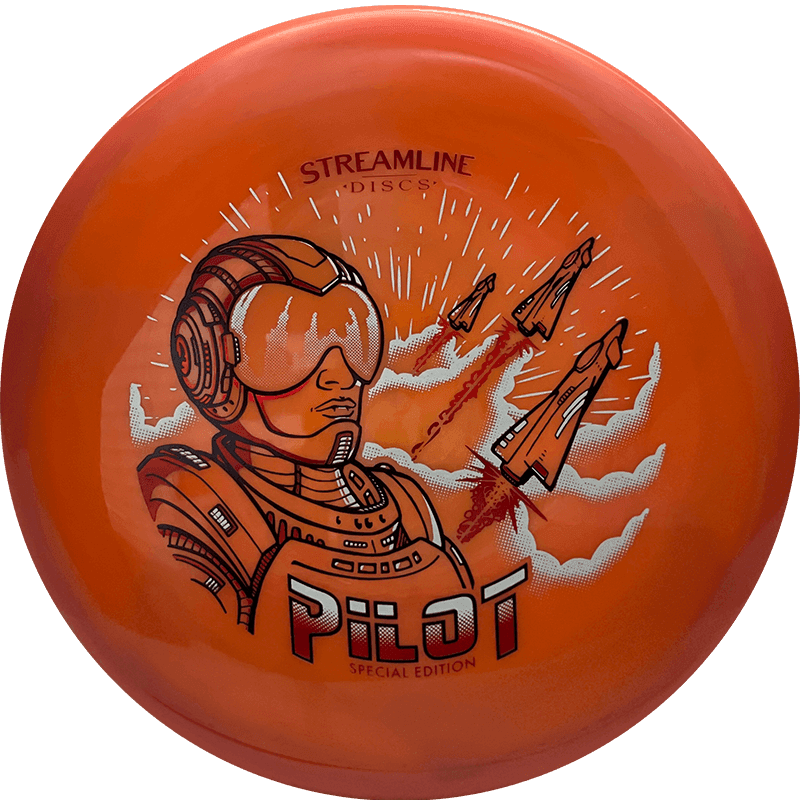 Streamline Pilot - Special Edition Streamline Pilot - Special Edition - Neutron / 175g - Burnt Red/Orange Swirl (Special Edition Stamp) - Skyline Disc Golf