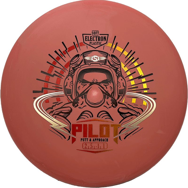 172g - Clay (Red/Yellow Foil) Soft Electron Streamline Pilot - Skyline Disc Golf