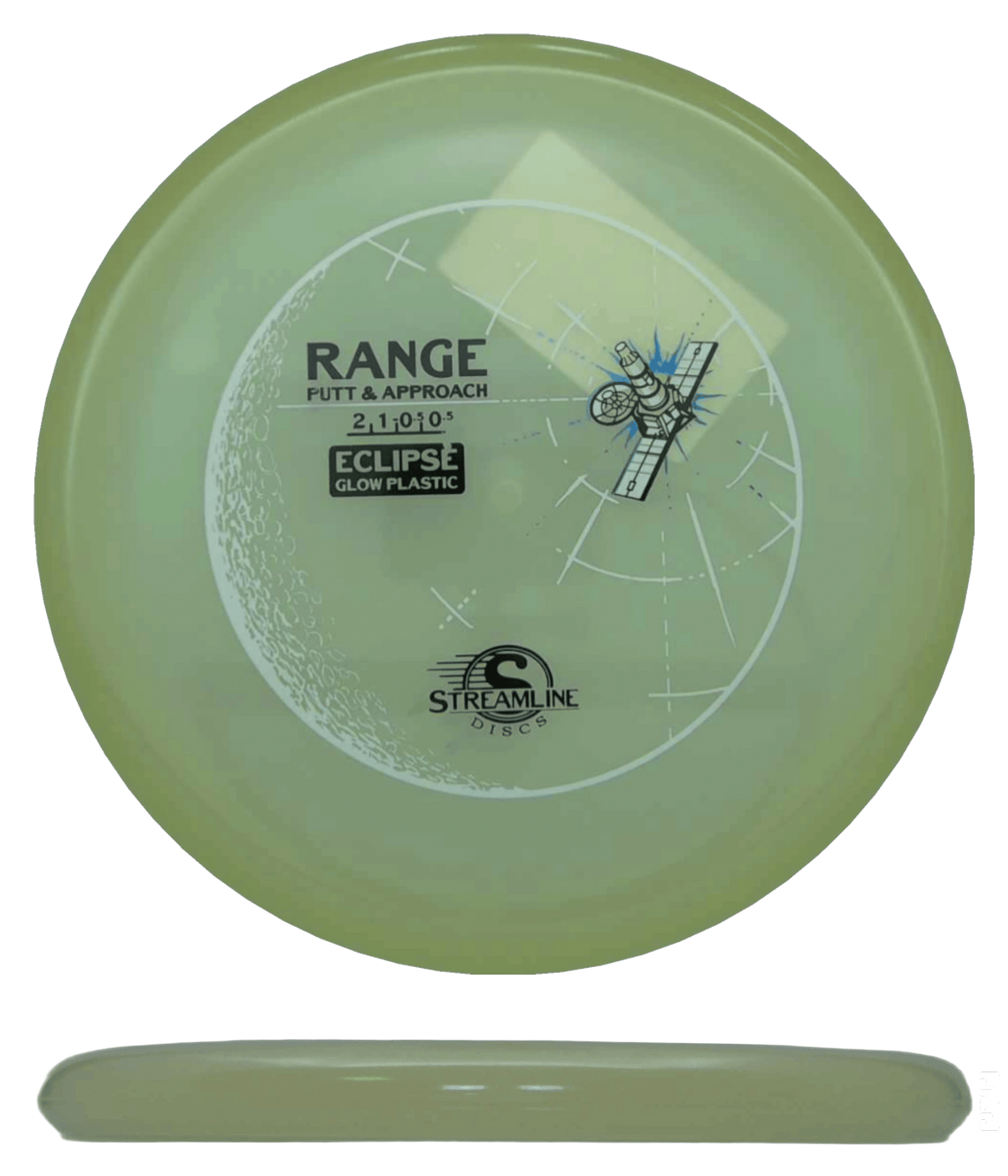 174g - Glow (Black/White/Blue Foil) Eclipse Streamline Range - Skyline Disc Golf