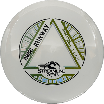 Streamline Runway Streamline Runway - Neutron / 169g - White (Yellow Green Foil) - Skyline Disc Golf