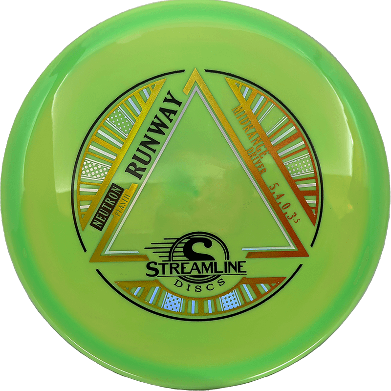 Streamline Runway Streamline Runway - Neutron / 173g - Lime Swirl (Yellow/Orange Foil) - Skyline Disc Golf