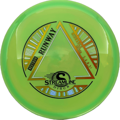 Streamline Runway Streamline Runway - Neutron / 173g - Lime Swirl (Yellow/Orange Foil) - Skyline Disc Golf