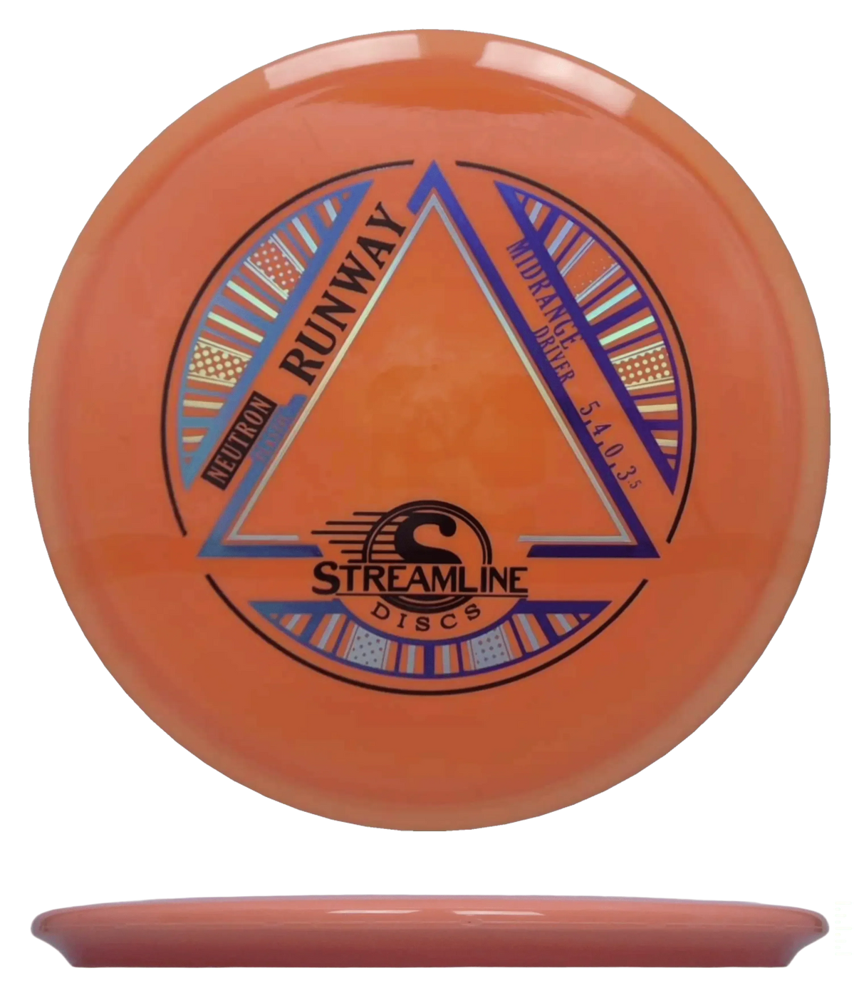 Streamline Runway - Neutron / 173g - Orange (Blue/Purple Foil) - Skyline Disc Golf
