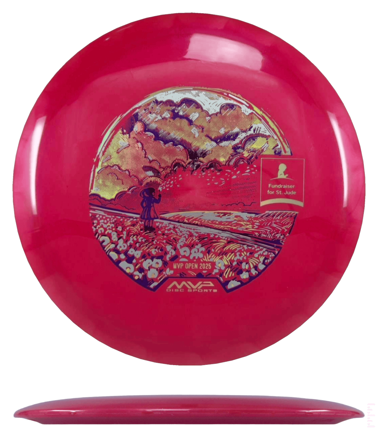 175g - Red (Purple/Gold) Plasma - St. Jude Edition Streamline Shift - Skyline Disc Golf