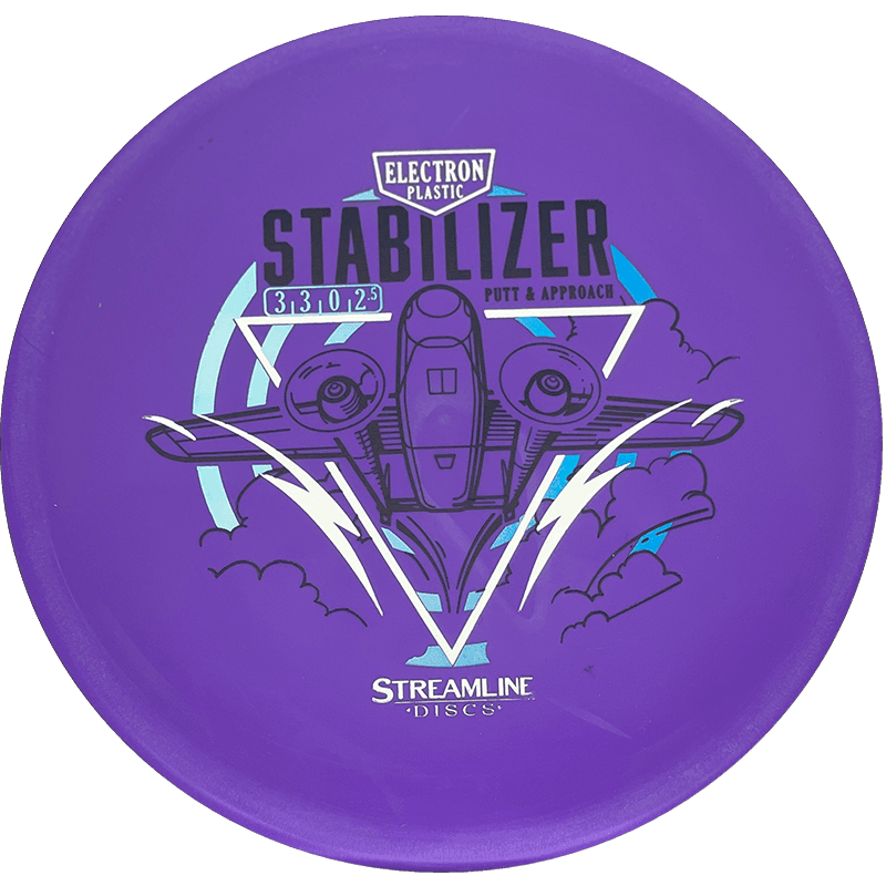 Streamline Stabilizer Streamline Stabilizer - Electron / 172g - Royal Purple (Light Blue/Blue Foil) - Skyline Disc Golf