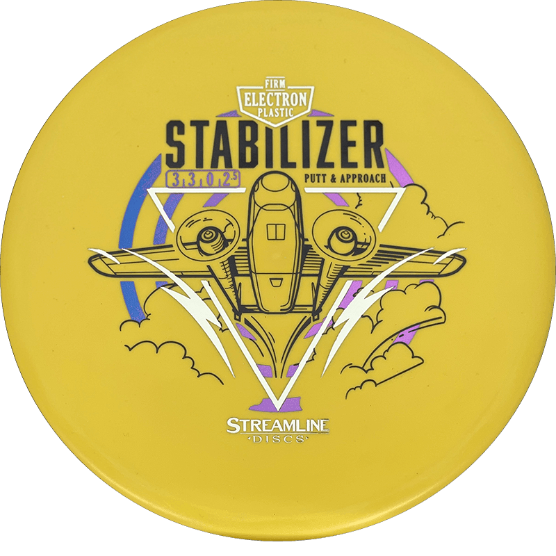 Streamline Stabilizer Streamline Stabilizer - Electron Firm / 168g - Yellow (Blue/Lavender Foil) - Skyline Disc Golf