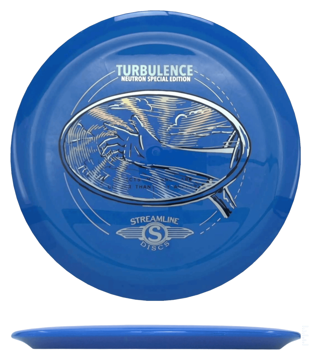 174g - Sky Blue (Black/Chrome) Neutron - Special Edition Streamline Turbulence - Skyline Disc Golf