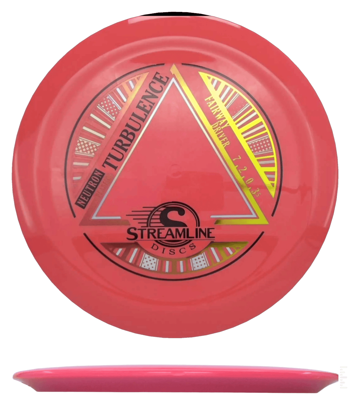Streamline Turbulence - Neutron / 175g - Orange-ish (Red/Orange Foil) - Skyline Disc Golf