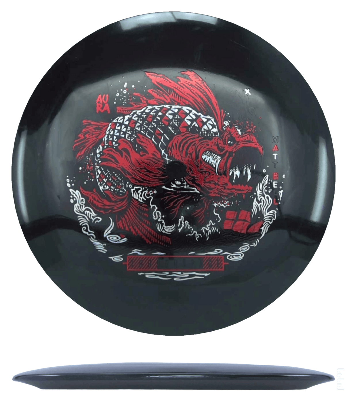 173g - Black (Red Foil/Silver Stars) Signature Aura - Matt Bell Tour Series Thought Space Animus - Skyline Disc Golf