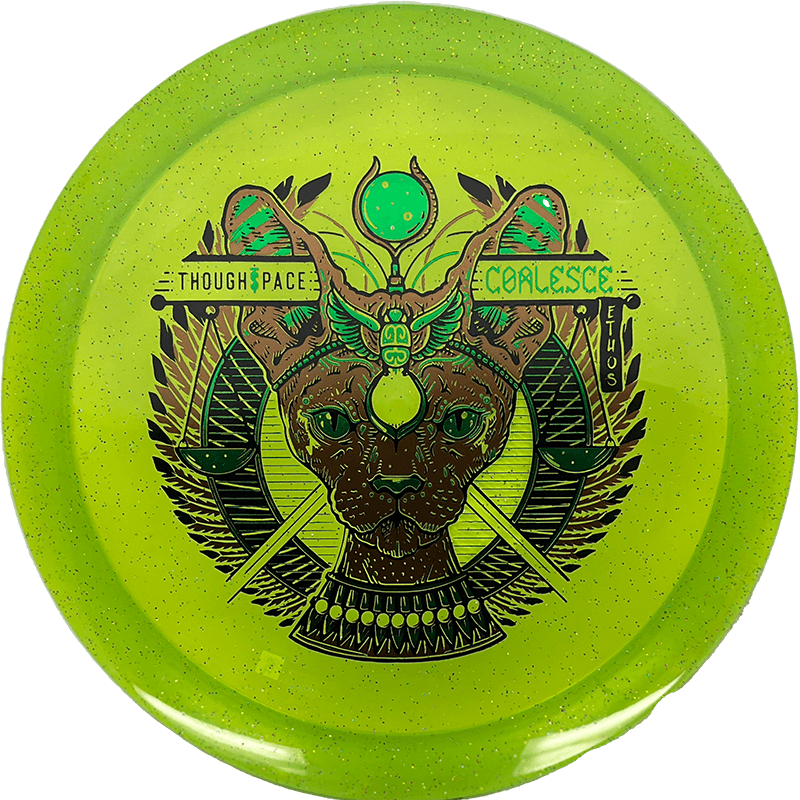 Thought Space Athletics Coalesce Thought Space Athletics Coalesce - Ethos / 175g - Lime Glitter (Green/Copper) - Skyline Disc Golf