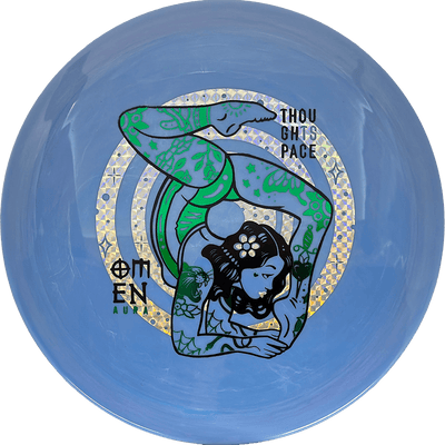 Thought Space Athletics Omen Thought Space Athletics Omen - Aura / 166g - Light Blue (Green/Chrome) - Skyline Disc Golf