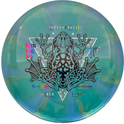 Thought Space Athletics Pathfinder Thought Space Athletics Pathfinder - Nebula Ethereal / 176g - Green/Blue Burst (Chrome/Rainbow) - Skyline Disc Golf