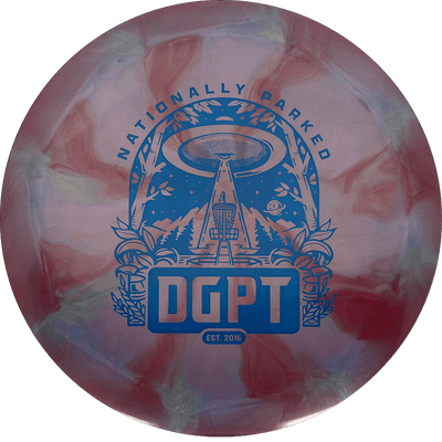 Thought Space Athletics Synapse Thought Space Athletics Synapse - Nebula Ethereal / 175g - Crimson/Pink Burst (Blue - DGPT Nationally Parked) - Skyline Disc Golf