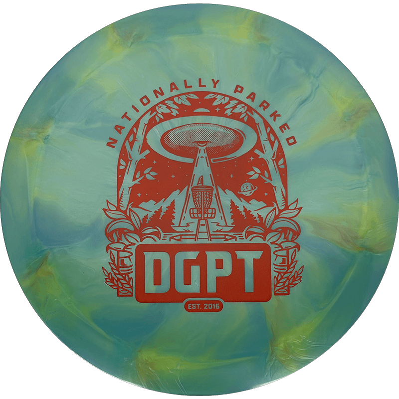 Thought Space Athletics Synapse Thought Space Athletics Synapse - Nebula Ethereal / 175g - Green Burst (Red - DGPT Nationally Parked) - Skyline Disc Golf