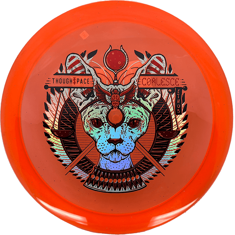 175g - Orange (Red/Chrome) Ethos Thought Space Coalesce - Skyline Disc Golf