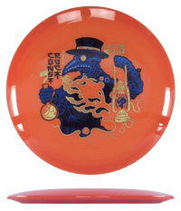 169g - Orange (Royal Blue Foil/Gold Glitter) Aura Thought Space Construct - Skyline Disc Golf